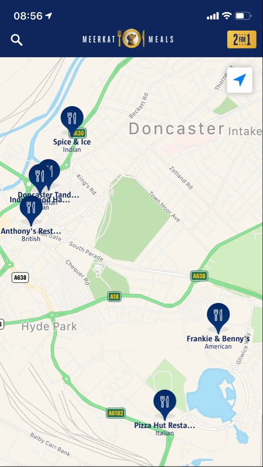 Meerkat Meals map