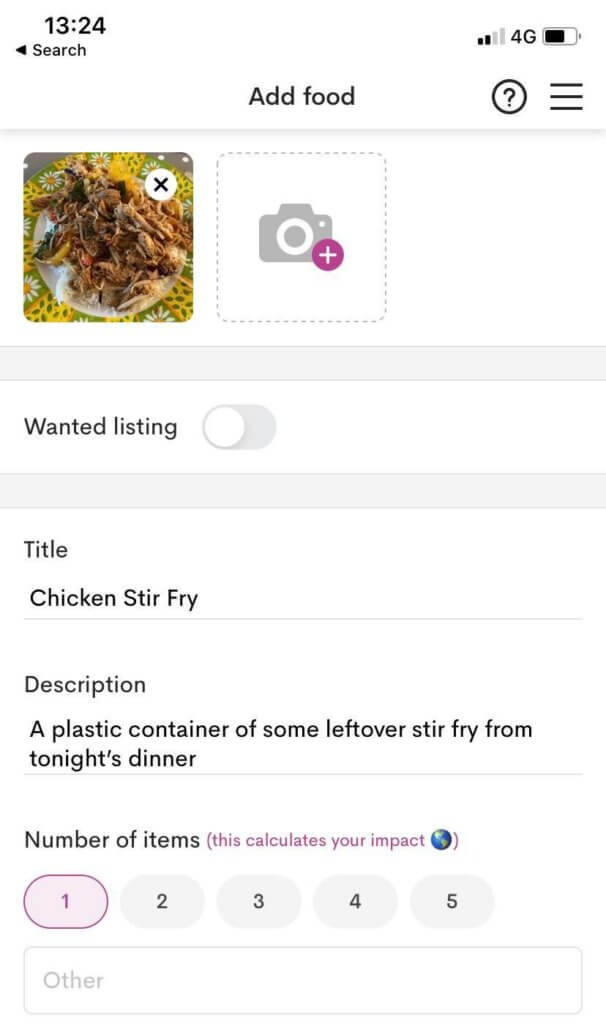 Share food with neighbours
