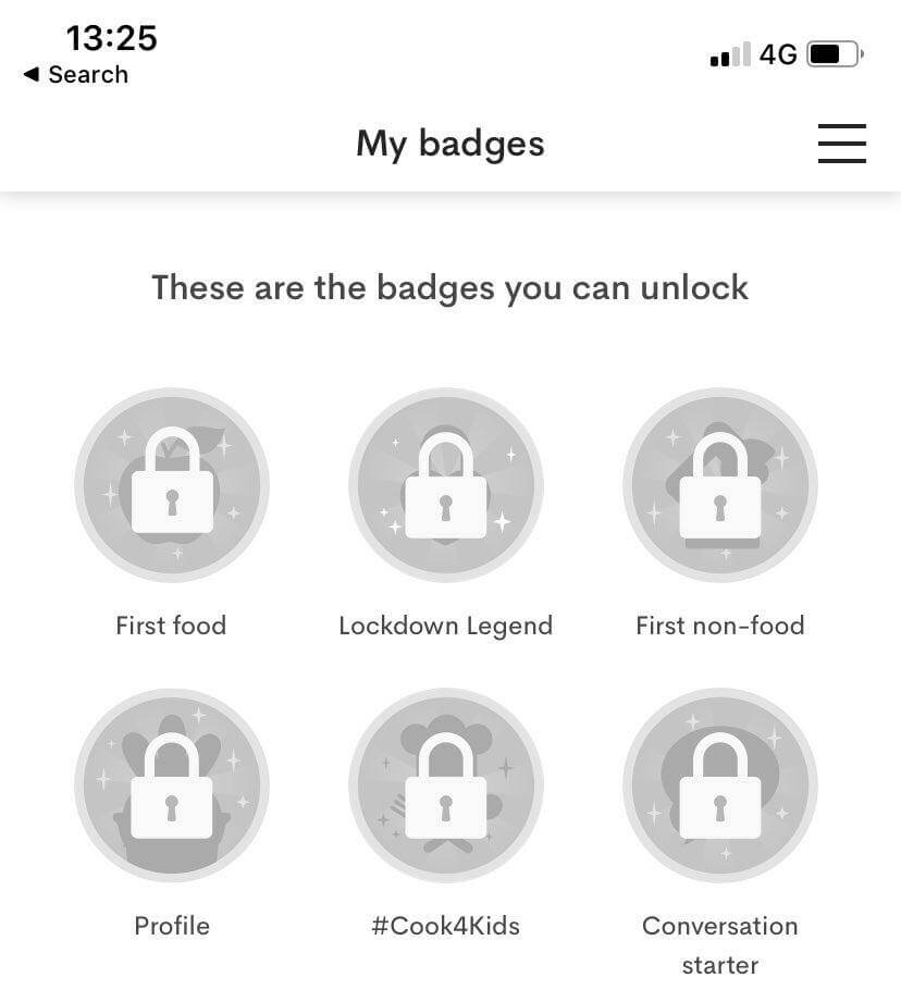share food stop waste badges