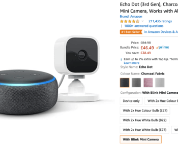 Echo Dot & Blink Mini Deal