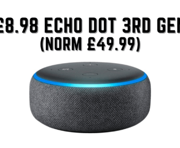 £8.98 Echo Dot 3rd gen (Norm £49.99)