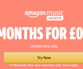 Amazon Music Unlimited 99p deal