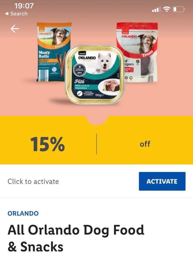 Lidl Plus Coupon Dog Food