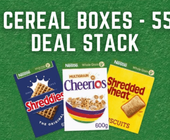 55p for 2 cereal boxes deal stack