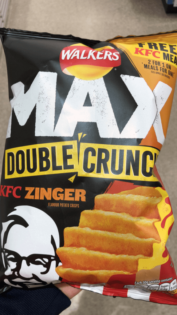 KFC 2 for 1 Meals Walkers MAx Crisps