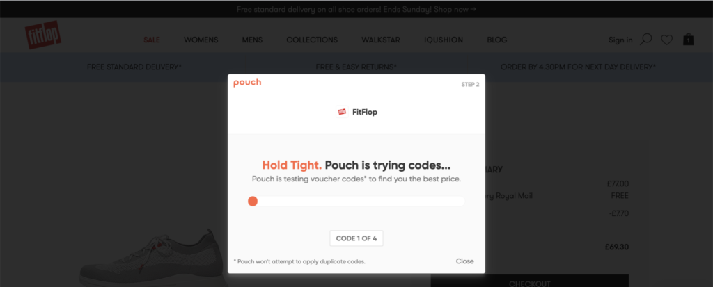 Pouch Voucher Codes Finding - Image 2
